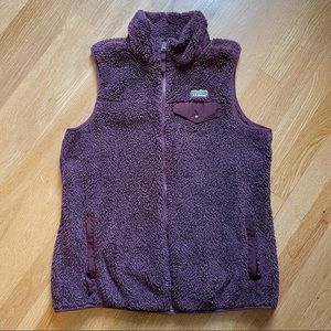 LL Bean hi pile fleece vest